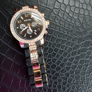 Rose gold watch
